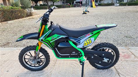 Minimoto Motocross Electrica Xze W En Color Verde V Con