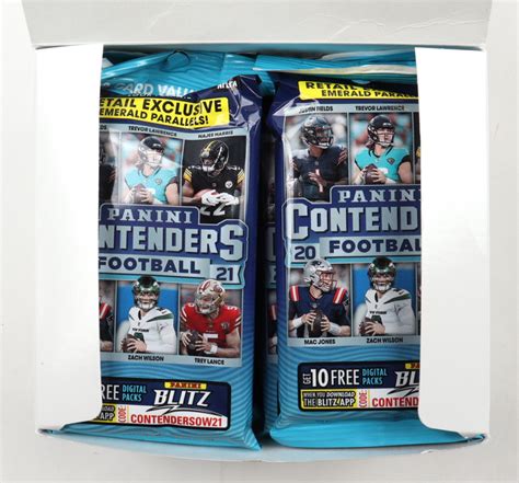 2021 Panini Contenders Football Jumbo Value Pack Retail Box With 12