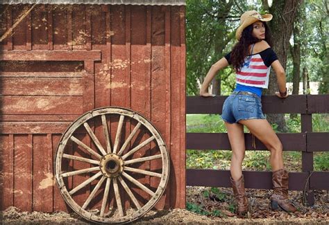 Cowgirl Outside A Red Barn Hats Boots Ranch Bonito Fun Outdoors