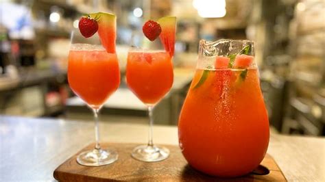 This Watermelon And Strawberry Sangria Is So Refreshing Good Morning