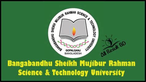 Bangabandhu Sheikh Mujibur Rahman Science & Technology University ...