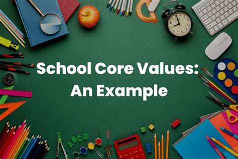 School Core Values An Example The Teaching Couple Off