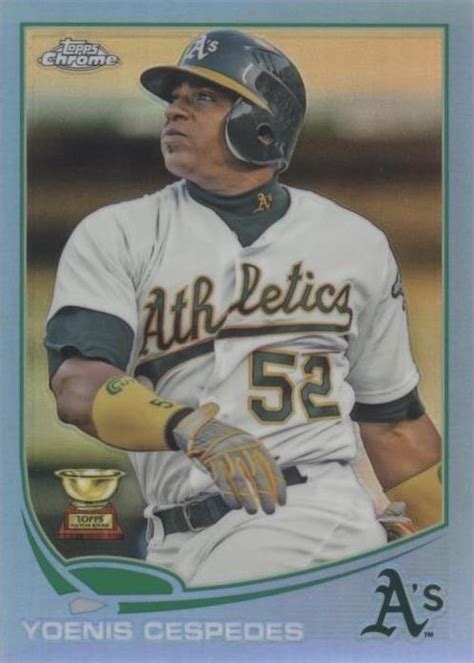 2013 Topps Chrome Blue Refractor 96 Yoenis Cespedes 199 For Sale