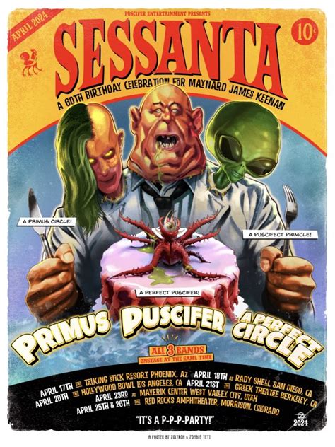 Puscifer A Perfect Circle And Primus Announce Sessanta Tour Dates