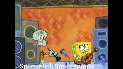 Squidward Plays His New Song Supermarket Squid Music Video Youtube