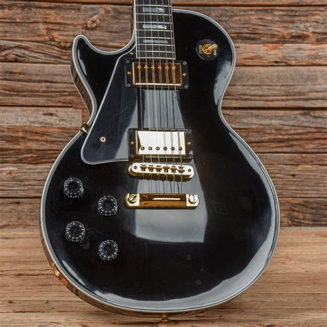 Gibson Custom Les Paul Custom Ebony 2021 Lefty Chicago Music Exchange