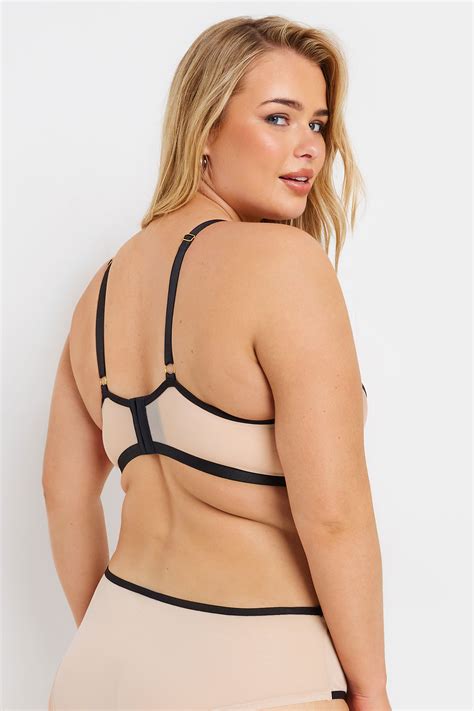 YOURS Plus Size Nude Strap Detail Underwired Bra Yours Clothing
