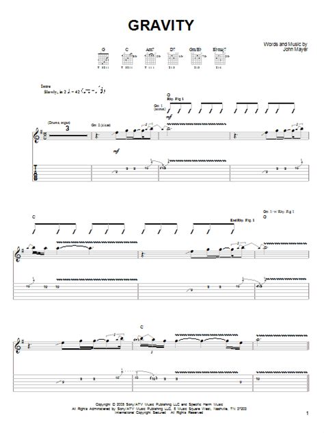 Gravity | Sheet Music Direct