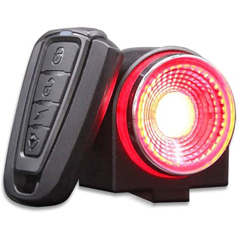 ANTUSI Bike Alarm Tail Light USB Rechargeable Ultra Bright Rear Bike