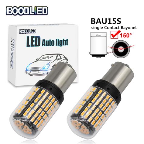 2X 1156 PY21W BAU15S LED Bulbs 3014 CHIPS 144 SMD No Hyper Flash LED