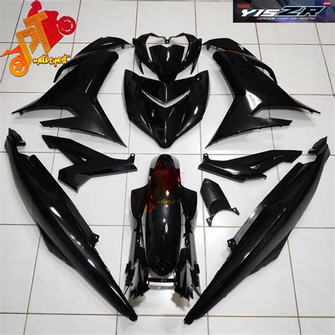 Yamaha Y Zr Y V V Cover Set Full Black Shopee Malaysia