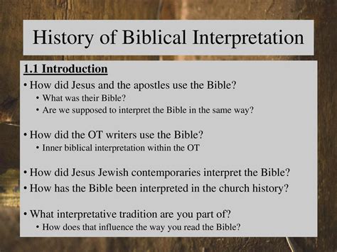 The 611 Biblical Hermeneutics Ppt Download