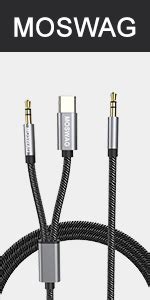 Amazon MOSWAG USB C To 6 35mm 1 4 Inch TRS Cable 3 28FT 1Meter