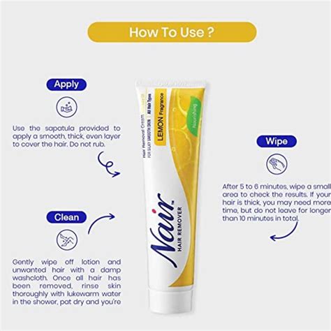 Nair Hair Removal Cream With Lemon 2 X 120ml Dealzdxb