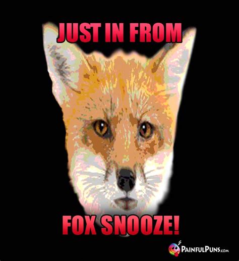 Fox Jokes, Foxy Puns, Vixen Humor | PainfulPuns.com