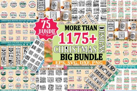 Christmas Mega Bundle More Than 1175 Des Graphic By CraftsSvg30