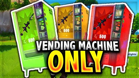 Fortnite Vending Machine Only Challenge Fortnite Battle Royale