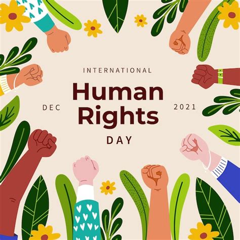 Premium Vector Hand Drawn Flat International Human Rights Day Illustration