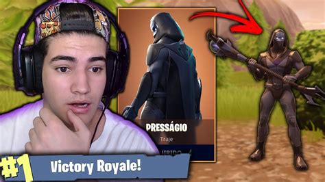 Comprei A Skin Do PressÁgio E Matei Geral Fortnite Battle