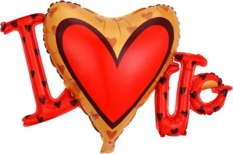 Dzrige Globos De Papel De Aluminio Con Letras De Amor Globos De