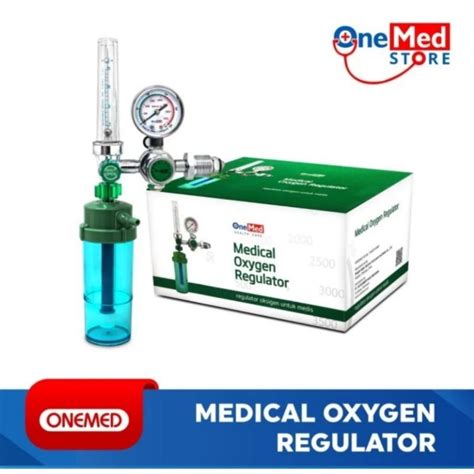 Jual Regulator Tabung Oksigen Oxygen O2 Onemed Berisi Flowmeter