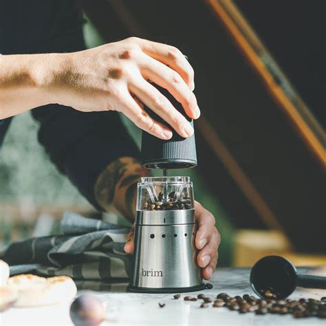 Electric Handheld Coffee Grinder Brim