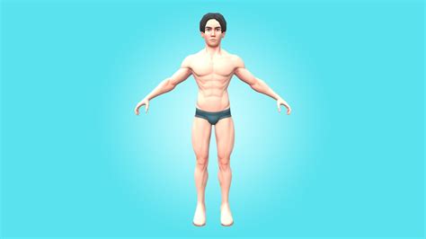 Jamal Male Base Mesh Cartoon Character D Model Turbosquid