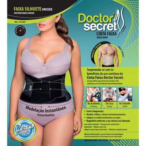 Cinta Faixa Modeladora Abdominal Unissex Zero Barriga Doctor Secret