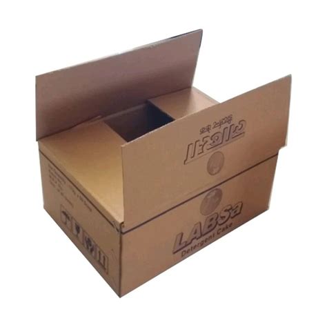 Lithography Offset Brown Printed 3 Ply Corrugated Packaging Box At Best