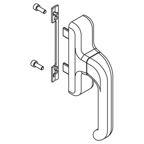 Giesse Window Handle Cremonese Euro For Door