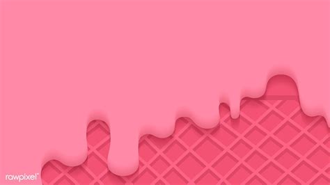 Download Premium Vector Of Waffles With Pink Creamy Ice Cream