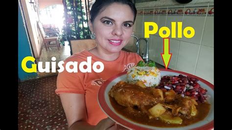 Pollo Guisado Al Estilo Salvadoreño Sabroso Y Fácil De Hacer Youtube