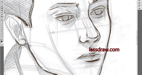 Как нарисовать парня карандашом поэтапно Lessdraw