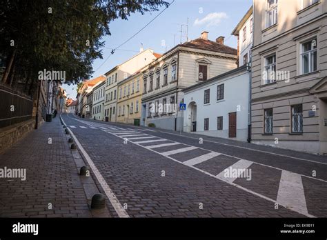 Street Old Town Cobblestones Posh Zagreb Hi Res Stock Photography And