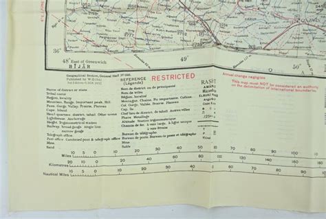 Worldwarcollectibles British Raf Escape Map Baku