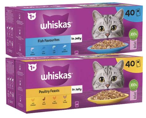 Whiskas Meat Or Poultry 40 Pack 1 Cat Food 3 For £30 At Farmfoods