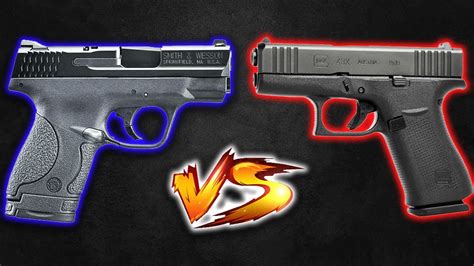 The Glock X Vs Smith Wesson Shield Youtube