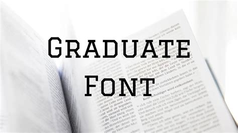 Graduate Font Free Download