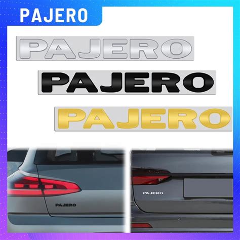 1PCS Metal For Mitsubishi Pajero Logo Emblem Car Rear Trunk Sticker