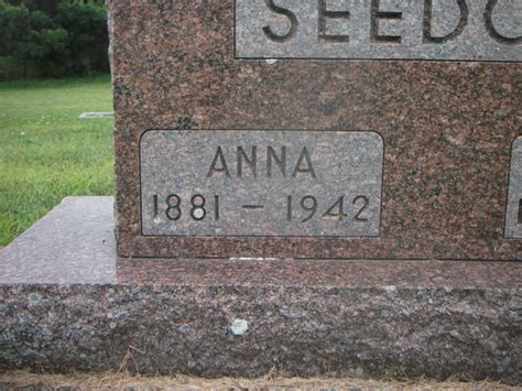 Anna Katherine Brockmeyer Seedorf 1881 1942 Find A Grave Memorial