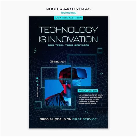 Free Psd Innovative Technology Square Flyer Template