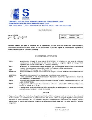 Compilabile Online Disav Unipmn UNIVERSIT DEGLI STUDI DEL PIEMONTE