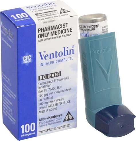 Ventolin Inhaler 100mcg 200d Counter Uneedit Supplies Pty Ltd