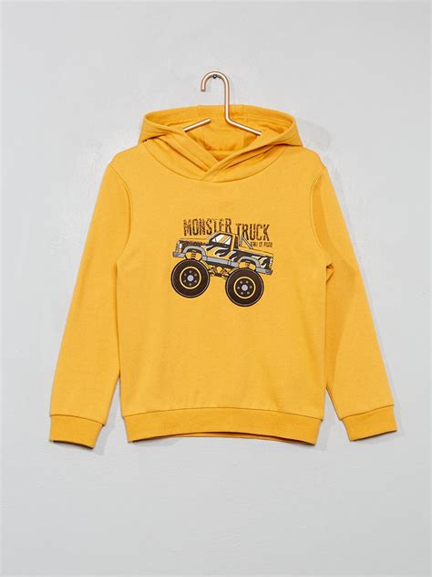 Sweat à capuche jaune Kiabi 12 00