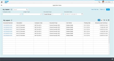 List Report Floorplan Sap Fiori Design Guidelines