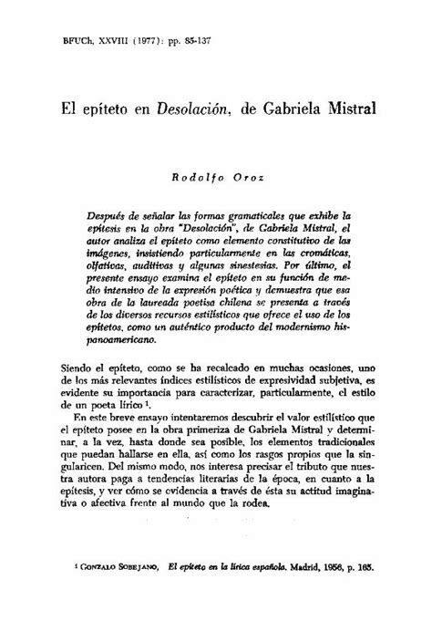 Pdf El Ep Teto En Desolaci N De Gabriela Mistral Dokumen Tips