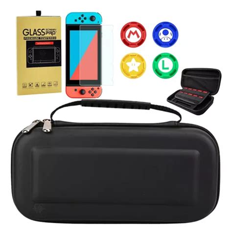 Case Capa Estojo Pel Cula Vidro Grip Nintendo Switch Mercadolivre