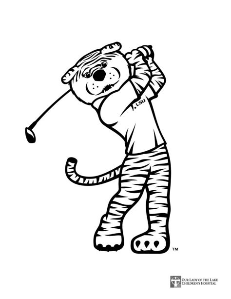 Coloring Sheets From Lsu Athletics Coloring Home