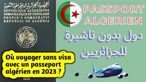 Où voyager sans visa avec un passeport algérien en 2023 YouTube