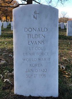 Ltc Donald Tilden Evans M Morial Find A Grave